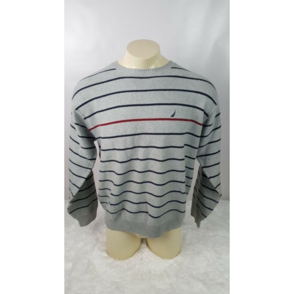 Nautica 100% Cotton Sweater Men Size XL Crew Neck
